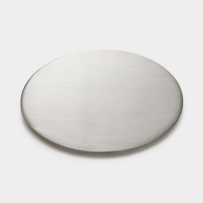 Brass Round Drinks Coaster in Silver