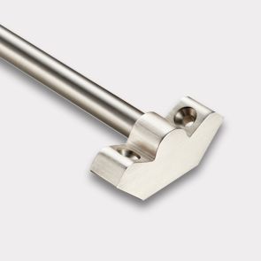 Brass Stair Runner Rod in Silver - Made to Measure