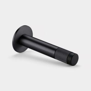 Brass Linear Wall Mounted Door Stops in Black