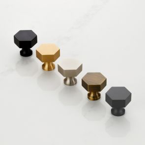 Small Door Knobs - Hexagonal