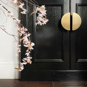 Brass Large Half Moon Cupboard Handles