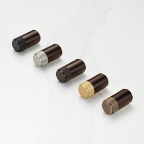 Brass Linear Cylinder Pulls in Bronze