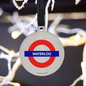 Official Transport for London Underground Tube Stop Christmas Decoration 