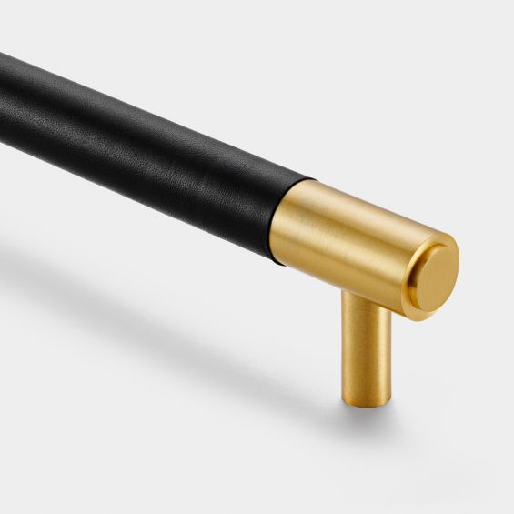 Leather store pull handle