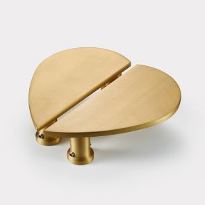 Brass Cabinet Handles - Gold - Heart