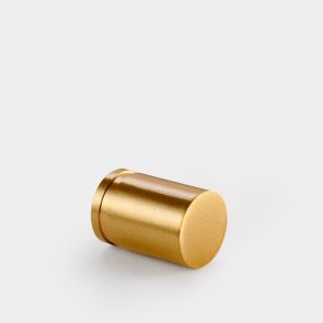 Small Brass Cylinder Pull - Gold