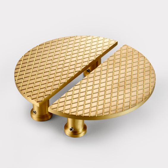 Brass Half Moon Handles Free Delivery Pushka Home